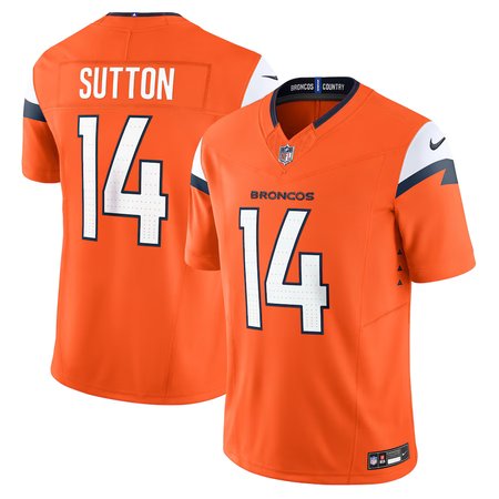 Men's Denver Broncos #14 Courtland Sutton Orange Mile High Collection Vapor F.U.S.E. Limited Jersey